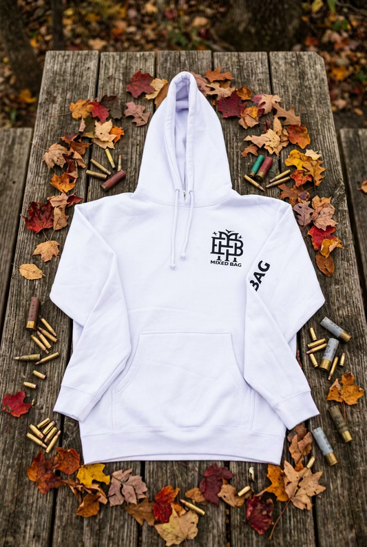 "Mixed Bag" Logo Hooded Sweatshirt-Purple