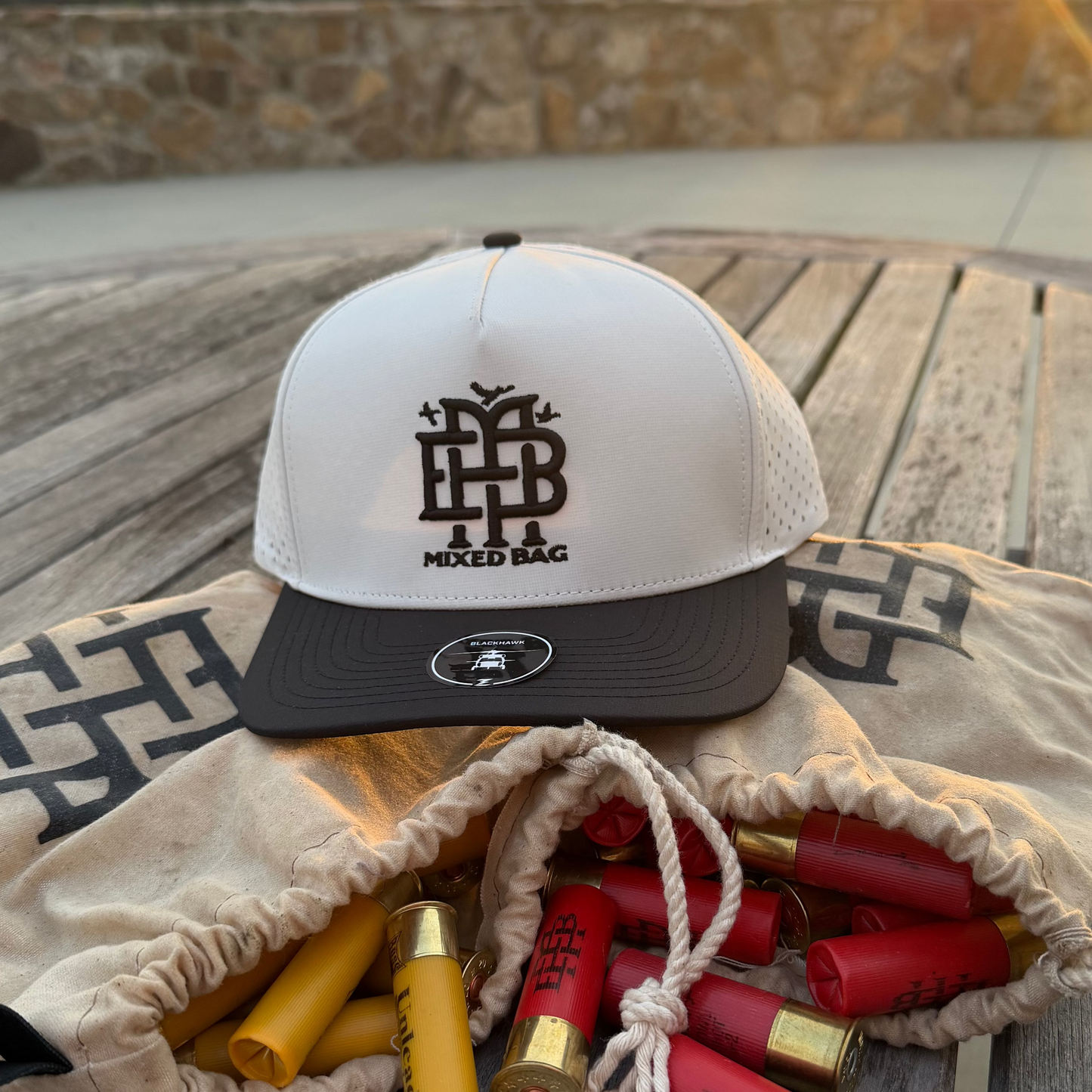 Zapped 5-Panel off White with Black bill