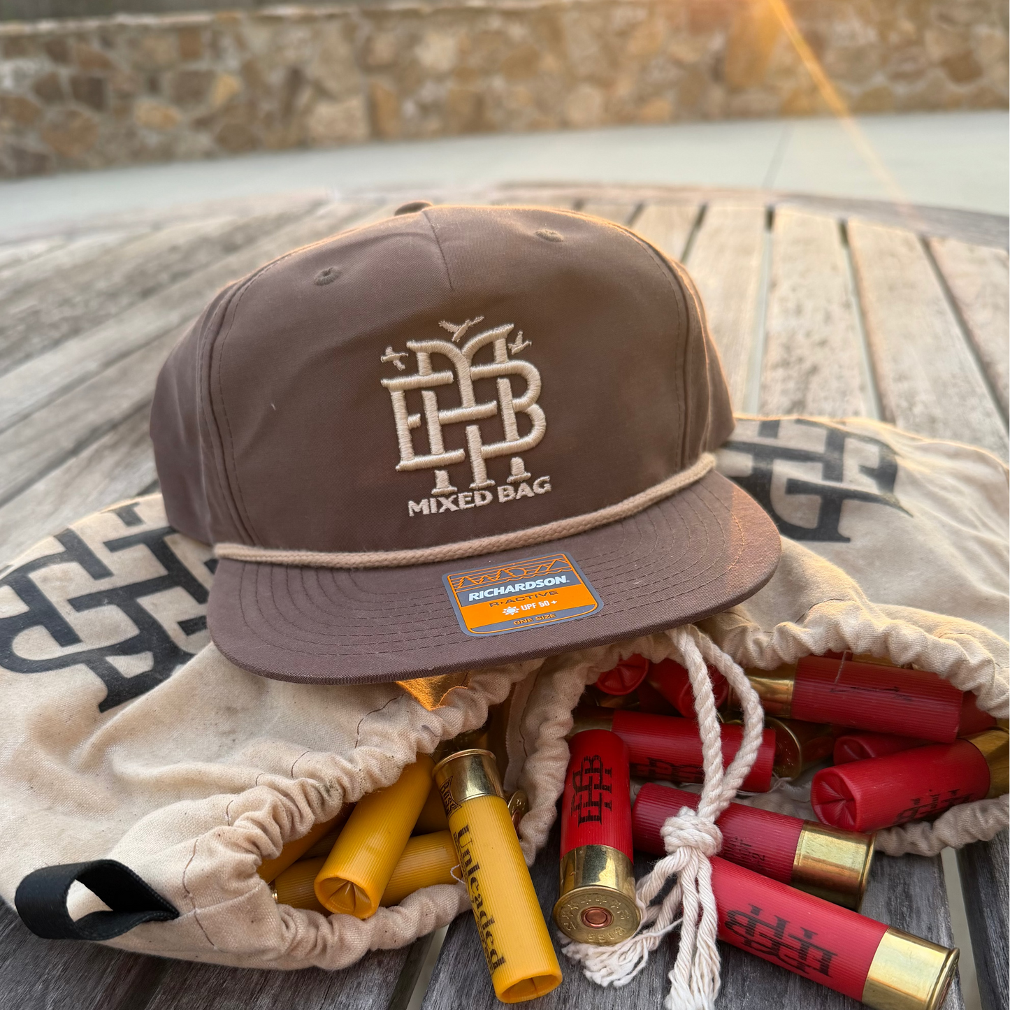 Richardson 256 Dark Mocha with Khaki Rope